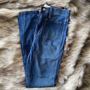 Madewell High Rise Skinny Sailor Pocket Jean sz 27
